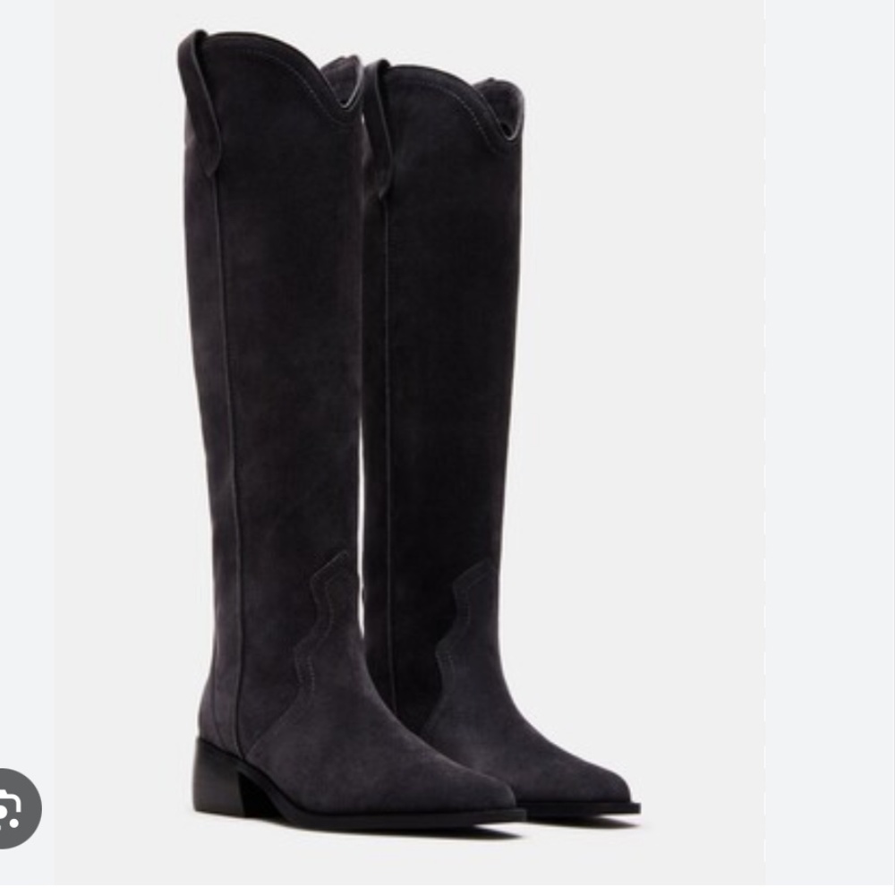 Steve Madden Garvy Dark Grey Suede Boot